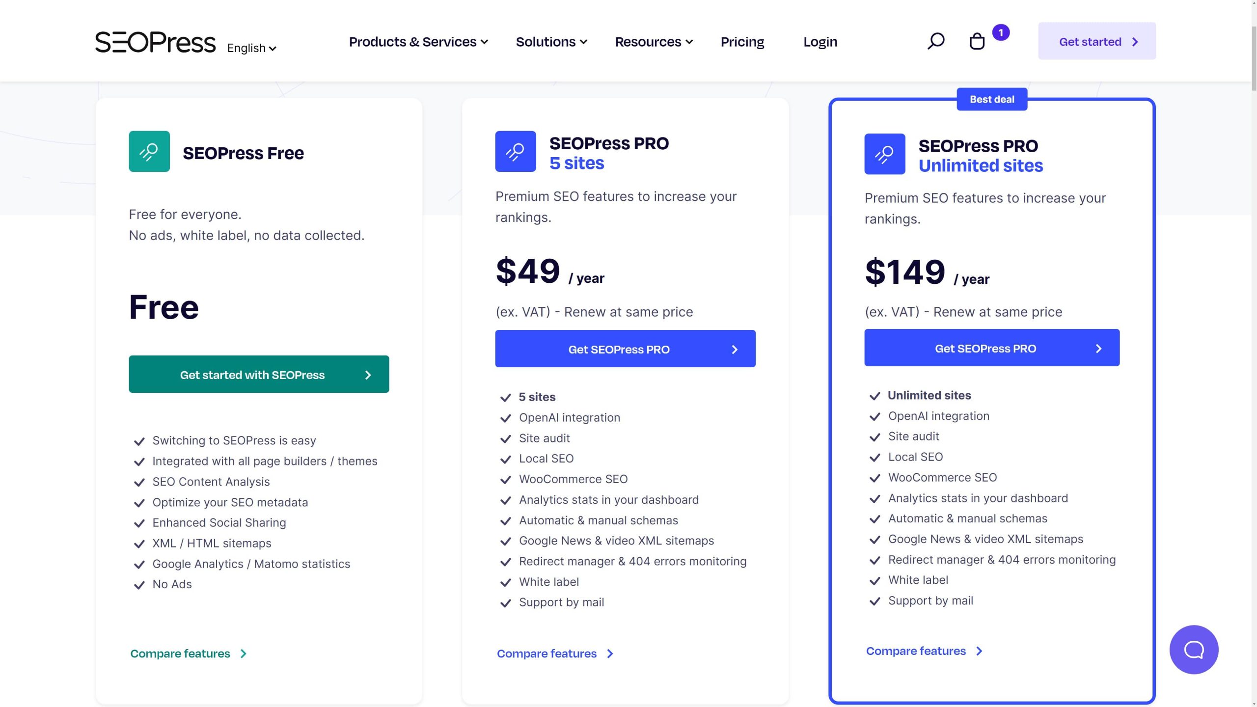 SEOPress features and pricing (December 2024)